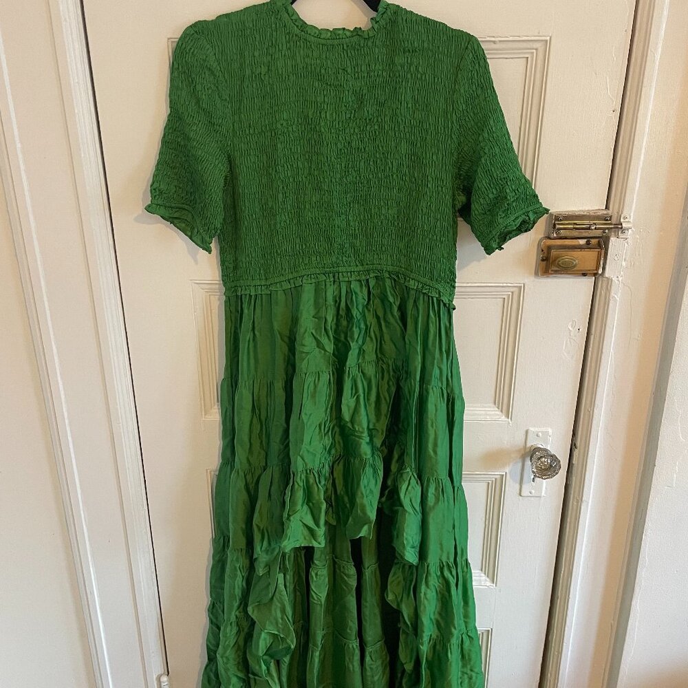 Abacaxi Smocked High Low Dress